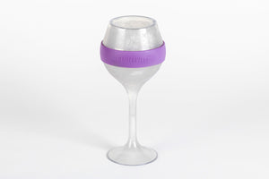 Set of 4: ChilledVino Purple Frosty Drinkware