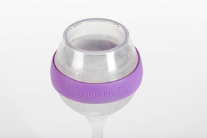 Set of 4: ChilledVino Purple Frosty Drinkware