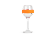 Load image into Gallery viewer, Set of 2: ChilledVino Orange Frosty Drinkware