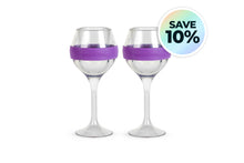 Load image into Gallery viewer, Set of 2: ChilledVino Purple Frosty Drinkware