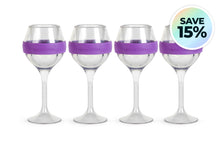 Load image into Gallery viewer, Set of 4: ChilledVino Purple Frosty Drinkware