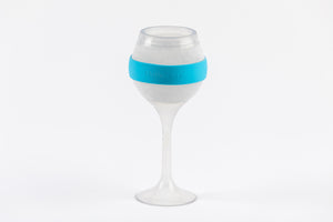 Set of 6: ChilledVino Blue Frosty Drinkware