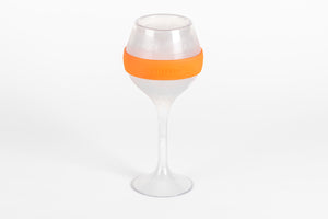 Set of 6: ChilledVino Orange Frosty Drinkware