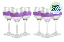 Load image into Gallery viewer, Set of 6: ChilledVino Purple Frosty Drinkware